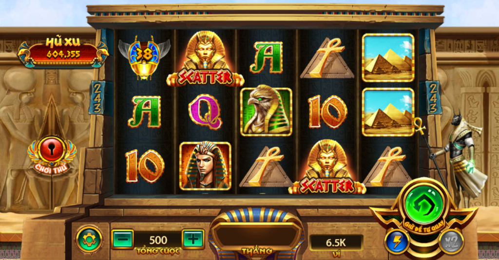 Hình ảnh giao diện chính của game bí mật cleopatra tại nhà cái TA88