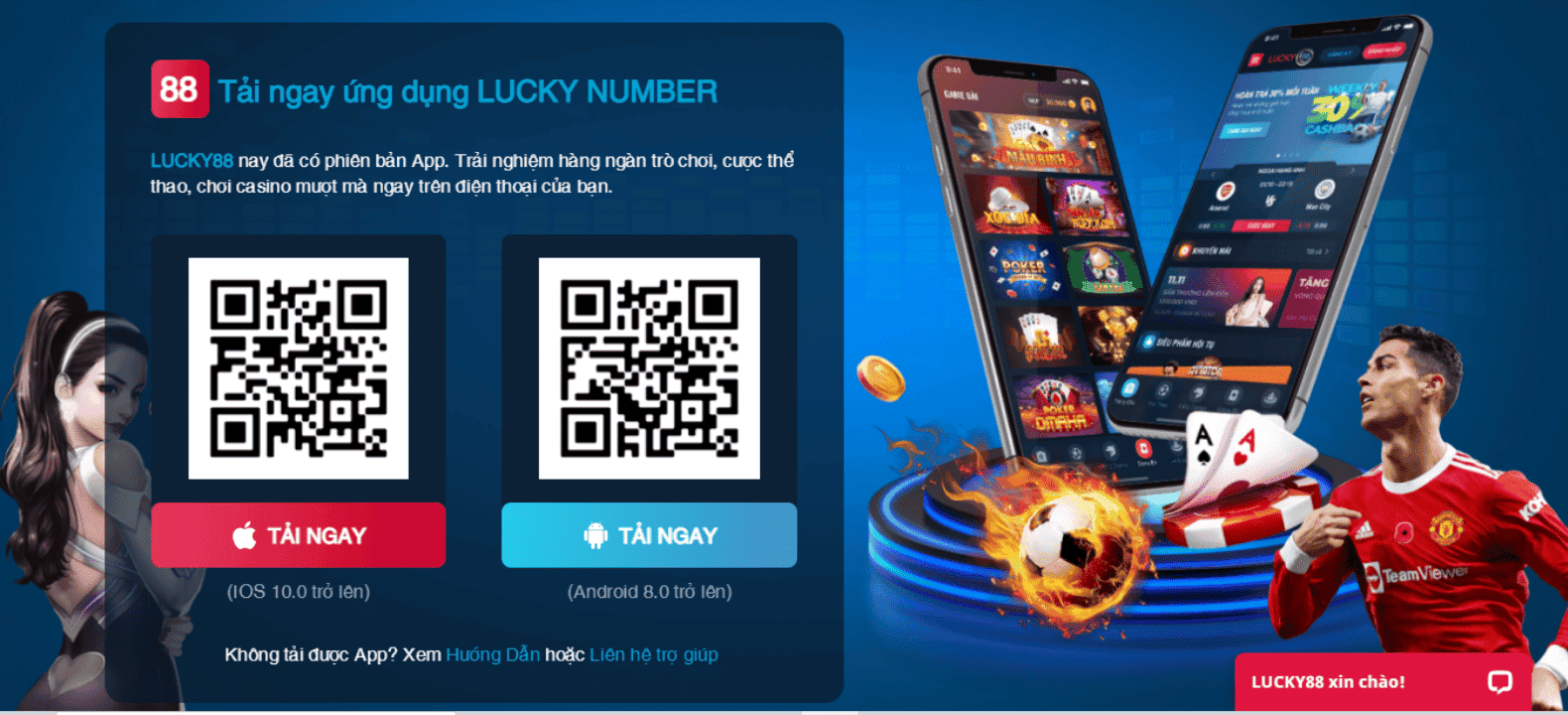 Hình ảnh minh họa đã có app ứng dụng Lucky88 Number trên điện thoại Android và IOS