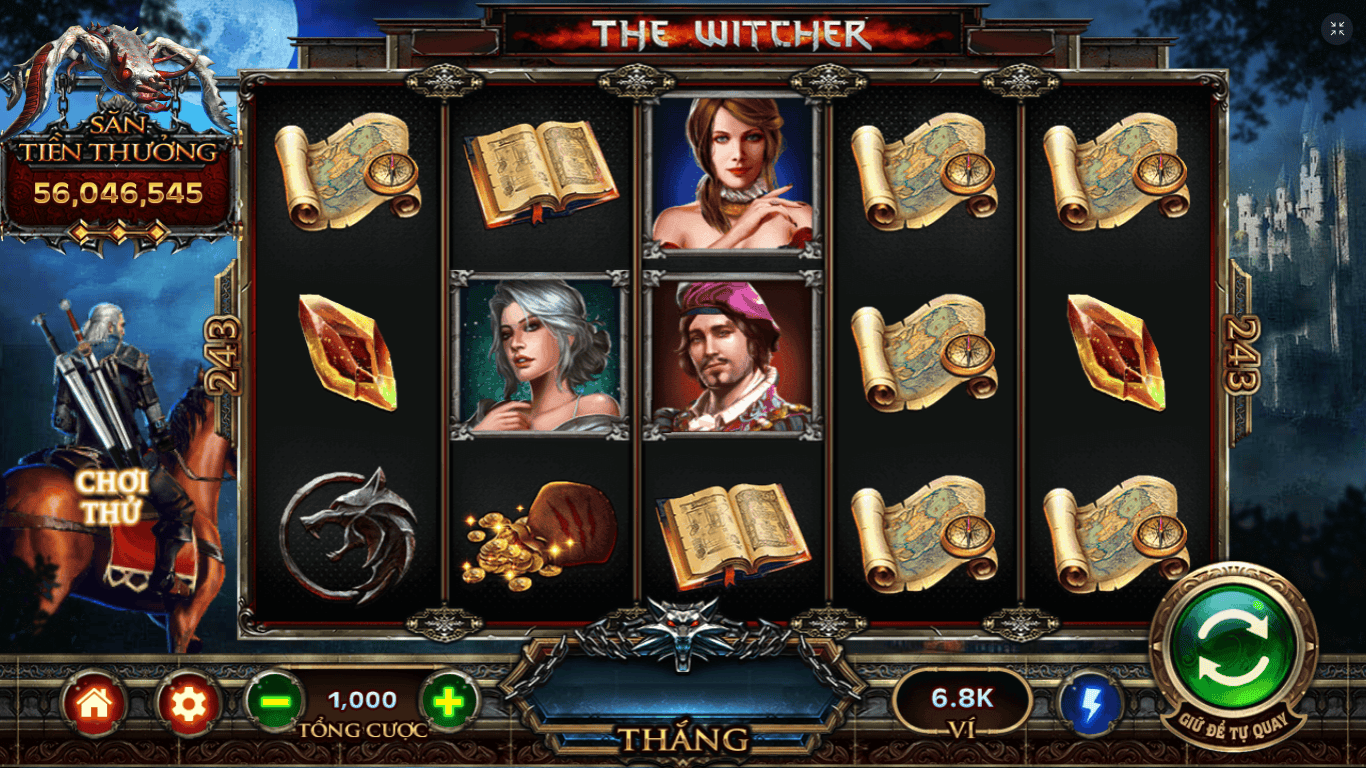 Hình ảnh giao diện game The Witcher tại nhà cái MU9