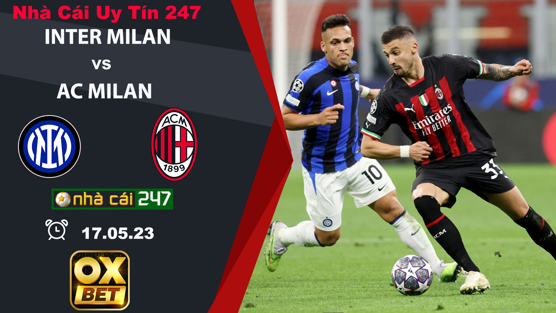 Kèo nhà cái Inter Milan vs AC Milan – 2h00 ngày 17/05/2023